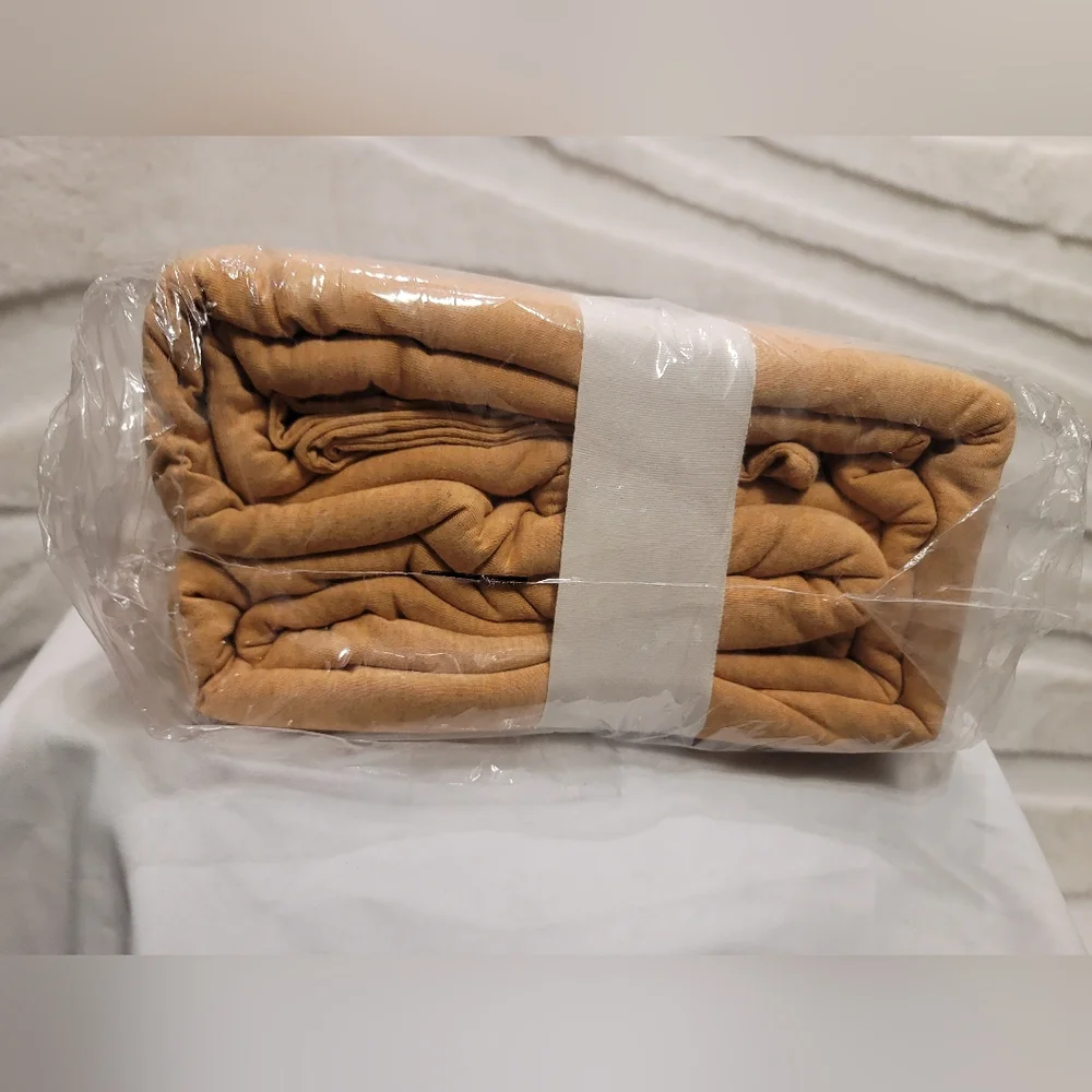 Casaluna Duvet Set Full/Queen Jersey Bronze Brown Flash Cover & 2 Sham Set - Picture 3 of 8